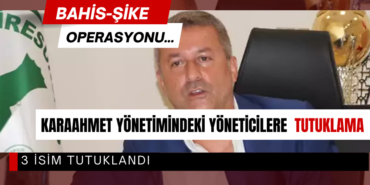Giresunspor’un eski yöneticilerine tutuklama