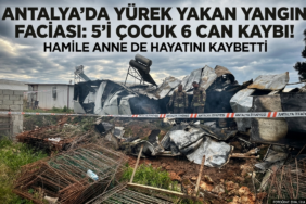 Antalya'da Yürek Yakan Yangın Faciası: 5'i Çocuk 6 Can Kaybı, Hamile Anne de Hayatını Kaybetti