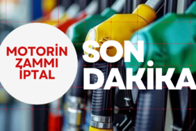 Motorin zammı iptal edildi