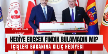 MHP Milletvekili Konal’dan, İçişleri Bakanı Çiftçi’ye Kılıç Hediyesi
