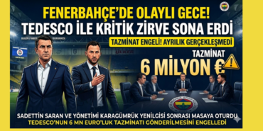 Tedesco'nun Fenerbahçe'den Ayrılığını Engelleyen Şok Gerekçe: 6 Milyon Euroluk Tazminat!