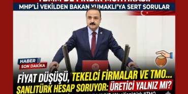 Naci Şanlıtürk'ten Tarım Bakanı Yumaklı'ya Fındıkta 'Tekel' ve 'TMO' Soruları