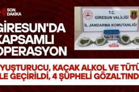 Uyuşturucu, Kaçak Alkol ve Tütün Ele Geçirildi, 4 Şüpheli Gözaltında