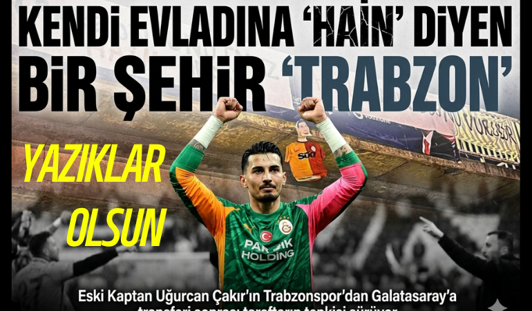 Sözün bittiği yer! Trabzon'da milli yıldıza olay pankart