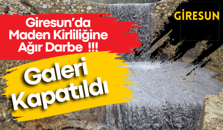 Giresun’da Maden Kirliliğine Ağır Darbe