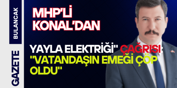 MHP’li Konal’dan Meclis’te “Yayla Elektriği” Çağrısı: “Vatandaşın Emeği Çöp Oldu”